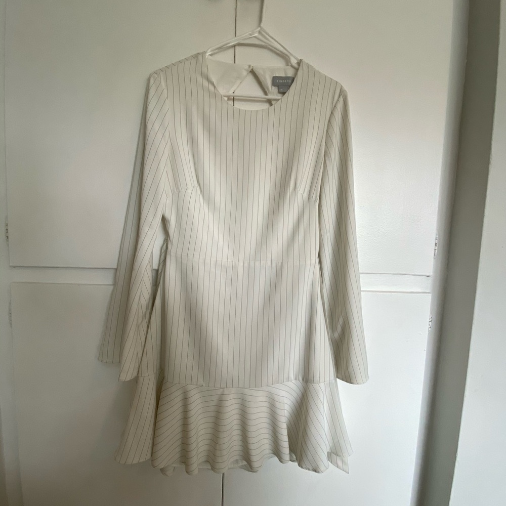 pin stripe mini dress